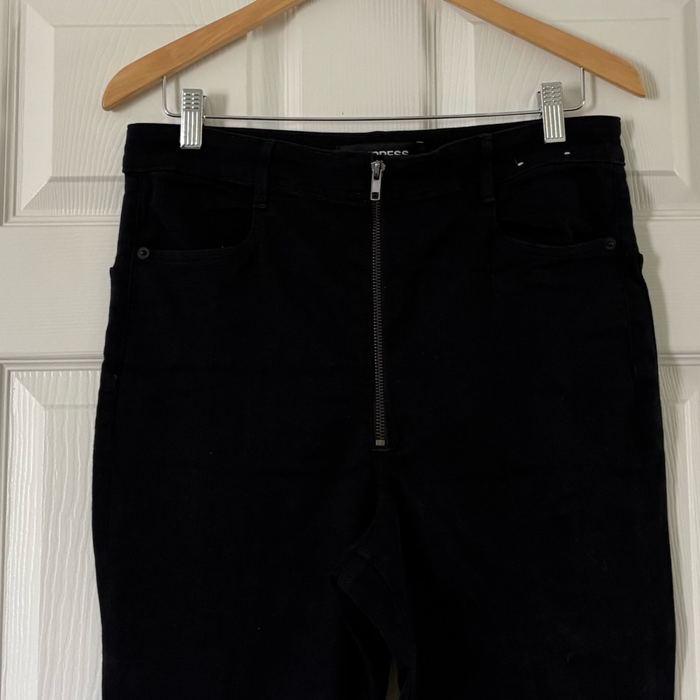 Express BlackWomen Stretch High Rise Ankle Jeans - Picture 2 of 5